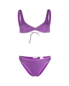 Lumiere Bra 80s Bottom Purple Bikini