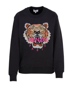 Kenzo Tiger Jacquard Straight Hem Sweatshirt