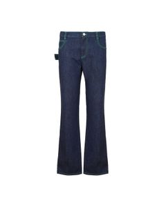 Bottega Veneta Strap Detailed Flared Jeans