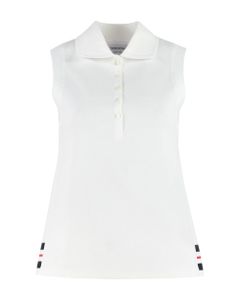 Sleeveless Piqué Polo Shirt