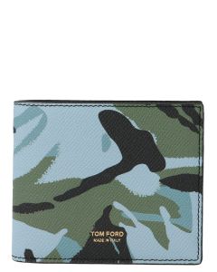 Tom Ford Camouflage Printed Bi-Fold Wallet