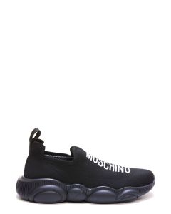 Moschino Round Toe Low-Top Sneakers
