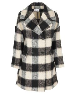 REDValentino Oversized Checked Double-Breasted Coat