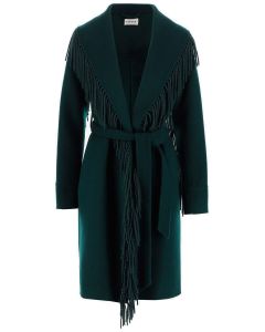 P.A.R.O.S.H. Belted Fringed Coat