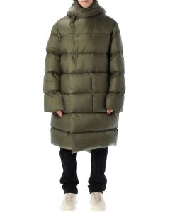 Rick Owens Feather-Down Buttoned Padded Coat