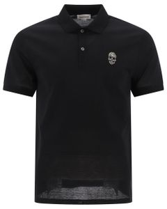 Alexander McQueen Skull Embellished Polo Shirt