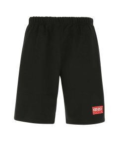 Kenzo Logo-Patch Mid-Rise Shorts