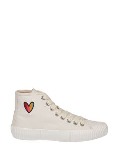 Paul Smith Heart Embroidered Lace-Up Sneakers