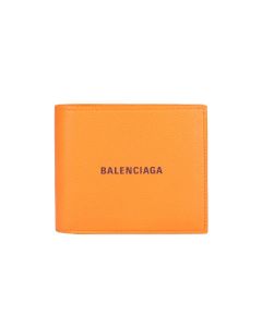 Balenciaga Logo Print Bi-Fold Wallet
