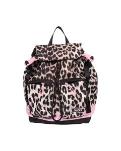 Leopard-print Backpack