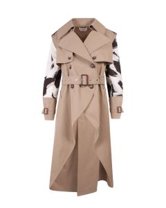 Alexander McQueen Asymmetric Belted Trench Coat
