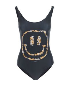 Smiley Print One-piece Swimsuit