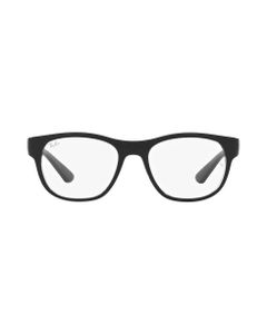 Rx7191 Black On Transparent Glasses