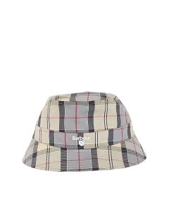 Barbour Logo Embroidered Checked Bucket Hat