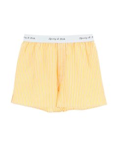 Sporty & Rich Cassie Logo Band Striped Boxer Shorts