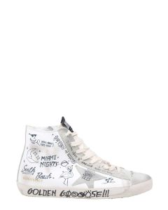 Golden Goose Deluxe Brand Francy Distressed Lace-Up Sneakers