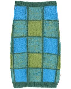 Marni Checked Knitted Pencil Skirt