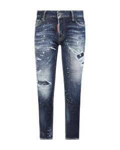 Cropped Jennifer Jeans With Distressed Effect