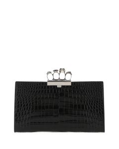 Alexander McQueen Embellished Four-Ring Clutch