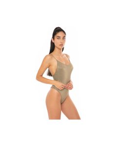 Gold One Piece Swimsuit