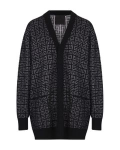 Woman Black Oversize Cardigan In Cashmere 4g