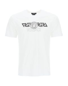 Greca And Medusa Print T-shirt
