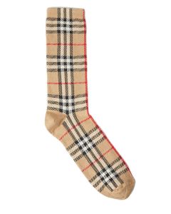 Burberry Vintage Check-Pattern Stretched Socks