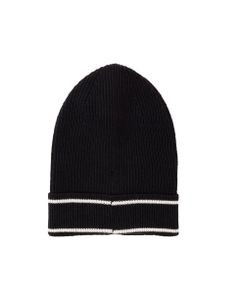Wool&silicon Patch Beanie