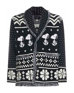 Peanuts Snoopy And The Moon Cardigan