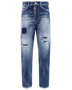 Dsquared2 Distressed High-Waist Jeans
