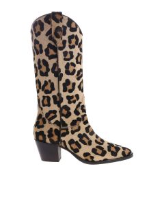 Animalier calfhair boots by Paris Texas