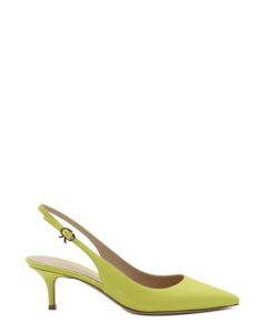 Gianvito Rossi Pointed Toe Slingback Pumps