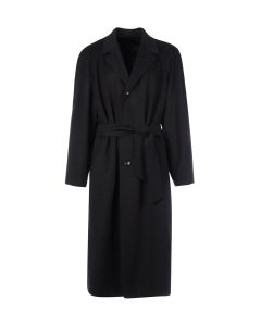 Kiton Belted Buttoned Coat