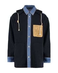 Embroidered Patches Denim Shirt