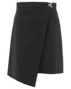 Alexander McQueen Asymmetrical Drop Hem Mini Skirt