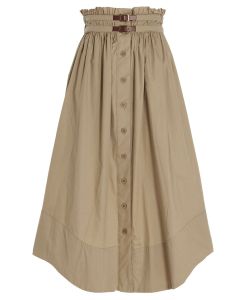 TWINSET Belted High Waist Skirt