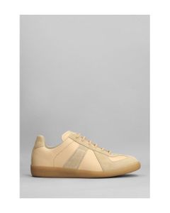 Replica Sneakers In Powder Suede And Leather