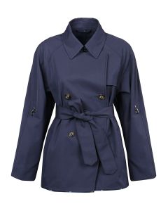 Fay Double Breasted Belted Trench Coat