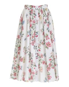 Flower print skirt
