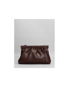 The Bar Clutch In Brown Synthetic Leather