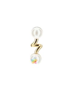Kawaii Rainbow Pearl Single Earring