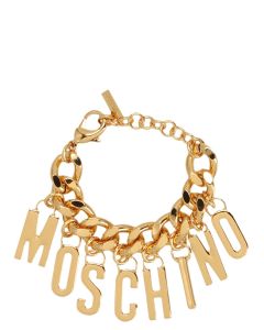 Moschino Logo Detailed Chain-Link Bracelet