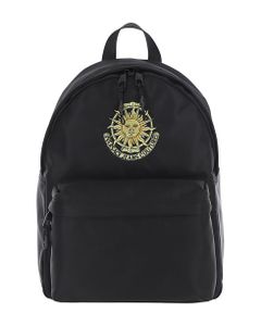 Versace Jeans Couture Fabric Backpack With Embroidered Logo Detail