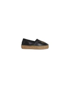 Espadrilles In Black Fabric Without Laces
