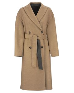 Brunello Cucinelli Double-Breasted Reversible Coat