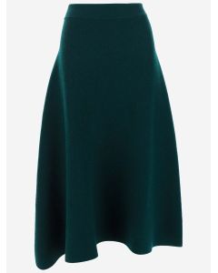 Jil Sander High-Waist A-Line Midi Skirt