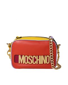 Moschino Logo Plaque Colour-Blocked Crossbody Bag