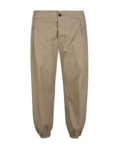 Buttoned Cropped Trousers