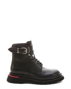 Dsquared2 Round Toe Lace-Up Boots