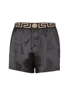 Versace Greca Waistband Pajama Shorts